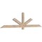 Ekena Millwork Kennewick Smooth Timber Gable Bracket, Douglas Fir, 84"W x 21"H x 1 1/2"D x 3 1/2"F, 6/12 Pitch GBW084X21X0204KEN00SDF - alternate 5